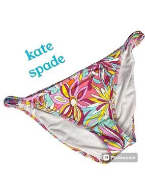 Kate Spade Floral Bikini Bottom | Retro Groovy Print | Size XL